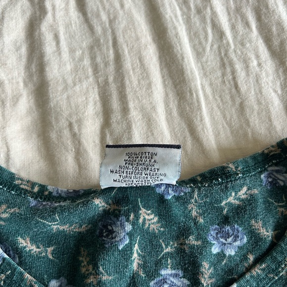 NUOVO County Seat Vintage Cotton Long Sleeve Floral Top - Picture 3 of 3